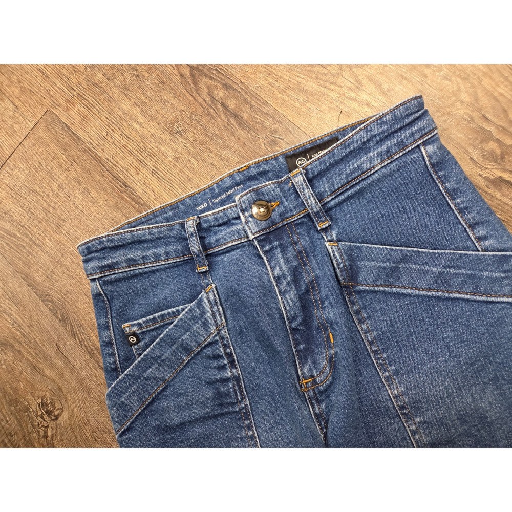AG Adriano Goldschmied Yuko High Waist Safari Tapered Leg Jeans 23 - Picture 2 of 8